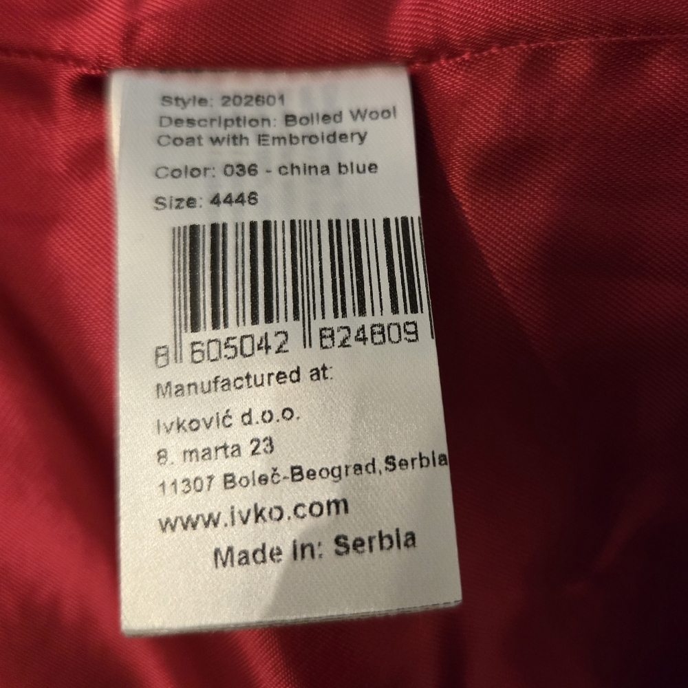 IVKO Woman Coat Size 44/46, oversize fit, XL - Picture 8 of 15